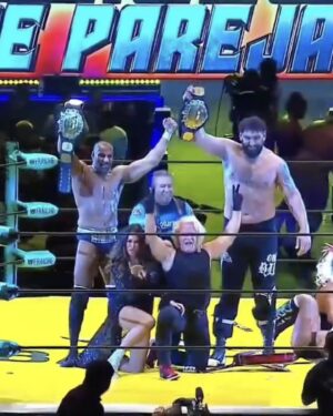 Jeffrey Jarrett Instagram - Maharaja x One In A Billion - AAA Tag Team Champions!! 💪😤 @rajthemaharaja @realjeffjarrett @karenjarrett 

@luchalibreaaa 

#OneInABillion #LuchaLibreAAA #TripleMania #SinghInRing #SinghIsKing #TheIndianGiant #PunjabiGiant #Sidhu #Vaar #LLSMW #Legend #MexicoCity #AAA #JinderMahal #JeffJarrett