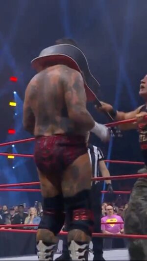 Jeffrey Jarrett Instagram - @thelethaljay & @realjeffjarrett teamed up with @m.briscoesr to take on the House of Black in an Atlanta Street Fight that took place during #AEWCollision!