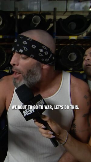 Jeffrey Jarrett Instagram - Mark Briscoe, Jay Lethal and Jeff Jarrett are PUMPED UP to take on #HouseofBlack in an Atlanta Street Fight Trios Match in the MAIN EVENT TONIGHT!

Watch #AEWCollision on TNT!