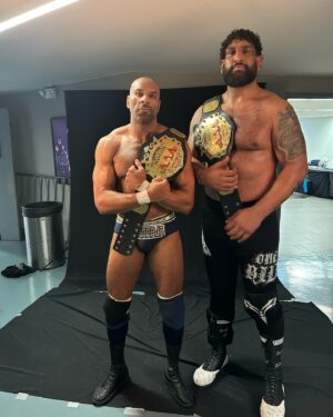 Jeffrey Jarrett Instagram - Maharaja x One In A Billion - AAA Tag Team Champions!! 💪😤 @rajthemaharaja @realjeffjarrett @karenjarrett 

@luchalibreaaa 

#OneInABillion #LuchaLibreAAA #TripleMania #SinghInRing #SinghIsKing #TheIndianGiant #PunjabiGiant #Sidhu #Vaar #LLSMW #Legend #MexicoCity #AAA #JinderMahal #JeffJarrett