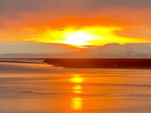 Jelani Cobb Instagram - Sunset. Anchorage, Alaska.