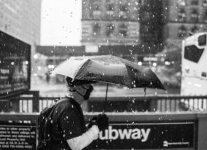 Jelani Cobb Instagram - Posted up under an awning during the monsoon and watched the wet world go by.
