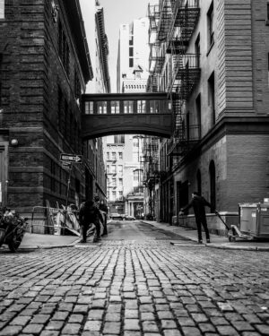 Jelani Cobb Instagram - Dipped for a few with the camera this morning. Tribeca on a workday.
