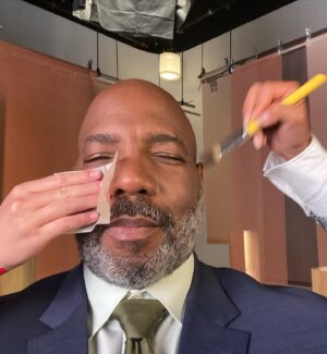 Jelani Cobb Instagram - On the set of a project i’m both excited and sworn to silence about.  I call this one “triage.”