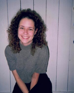 Jenna Fischer Instagram - Going through old photos and found proof of my natural curls. #flashback