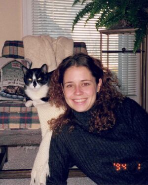 Jenna Fischer Instagram - Going through old photos and found proof of my natural curls. #flashback