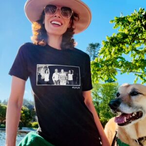 Jennifer Beals Instagram - Me and my dude.
Check out the new offerings @shopstands
Happy Pride! 🌈
#bts #TLW

Link in bio✨