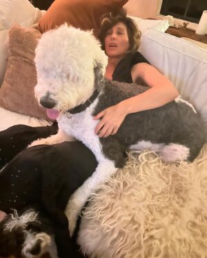 Jennifer Esposito Instagram - We are both shot from this Fresh Kills journey. Gus is so over it he’s actively trying to kill me. 
Go watch FRESH KILLS #freshkills Amazon apple Vudu Fandango and others.