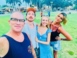 Jennifer Gimenez Instagram - What an Amazing night! Our brother @abbyroberge and his wife @clairehogle moved 15 minutes away from us so @jennifergimenez  and @timryandopeman  got to hang tonight. Check out drum circle and make some more  rad memories🤙🤙🤙 
#TimJenn #DopeToHope #LAFamily #FloridaLife #Comedy #Golf #supermodel #Actor #LivingTheDream #GodIsGreat #LiveLife