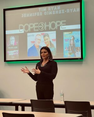 Jennifer Gimenez Instagram - What a week speaking away!  Great night with the Macon county regional office last night‼️‼️
#TimJenn #Speakers#MentalHealth #Addiction #DopeToHope #WeAreAForce #PowerCouple
@coachellavalleyrecovery