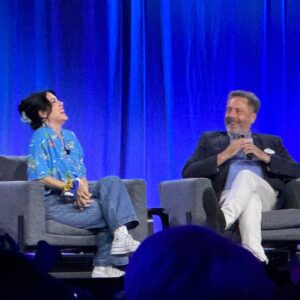 Jenny Lorenzo Instagram - I am deeply grateful to @disneystudios for keeping me in their family all these years. Sharing the stage with such legendary Disney icons will always be one of my most cherished memories. ⚓️🛟
#DonaldDuck #D23