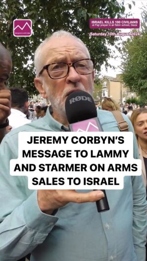 Jeremy Corbyn Instagram - On Saturday 10th August, Israel bombed a school where hundreds were praying Fajr prayer, killing at least 100 people. 

This was @jeremycorbyn message to @keirstarmer and @david.lammy regarding calling for a ceasefire and an immediate end of arms sales to Israel 

#ceasefirenow
