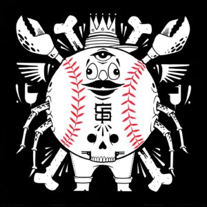 Jeremy Fish Instagram - I drew this on Tuesday 6/11/24 during the 7th game of my Artist In Residence project with the @sfgiants in the Cloud Club section of @oraclepark. The Giants lost.

SF Giants Residency Drawing 7
"The Craziest Crab"
11" x 11" / ink on paper

*This drawing is a tribute to The Crazy Crab, one of my favorite moments in Giants history. Watch the short documentary "The Anti Mascot" by Colin Hanks if you are not familiar. The third image is my version of what the Crazy Crab looks like today. I really hope the Giants make my modern day Crazy Crab into a real mascot costume, and let me wear it to a few games every season. PLEASE let them know in the comments if you like that idea?

Tuesday June 11th San Francisco Giants vs. Houston Astros. Ronel Blanco had eight strikeouts in six innings, Mauricio Dubon scored twice and the Astros beat the Giants 3-1

New tees and hoodies available now @sfgdugoutstore

New video by the homie:
🎥 @jeremymcnamara_