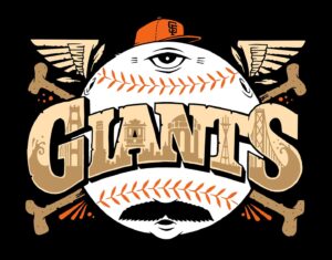 Jeremy Fish Instagram - Huge thanks to everyone who came out on Saturday to celebrate Skate Day with @sfgiants & @spitfirewheels  It was a big day for me to see 15k baseball fans wearing my art on their chest, and to be invited to throw out the first toss of the game. 

One week from today I will begin an artist in residency project with The Giants inside @oraclepark I have an art studio and a gallery of my work in the Cloud Club section of the baseball stadium. I will be there working on a series of new drawings and some other projects during the games in June. More information and details coming soon...

We will also be releasing some rad new Giants gear featuring my artwork during this unique project, in case you were unable to get the free shirt at Saturday's game.

Endless thanks to my homies at the Giants, my neighborhood, and this amazing city for allowing me to continue to contribute to the artistic legacy that Makes San Francisco so special 🧡⚾️🖤