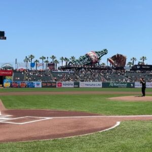 Jeremy Fish Instagram - Huge thanks to everyone who came out on Saturday to celebrate Skate Day with @sfgiants & @spitfirewheels  It was a big day for me to see 15k baseball fans wearing my art on their chest, and to be invited to throw out the first toss of the game. 

One week from today I will begin an artist in residency project with The Giants inside @oraclepark I have an art studio and a gallery of my work in the Cloud Club section of the baseball stadium. I will be there working on a series of new drawings and some other projects during the games in June. More information and details coming soon...

We will also be releasing some rad new Giants gear featuring my artwork during this unique project, in case you were unable to get the free shirt at Saturday's game.

Endless thanks to my homies at the Giants, my neighborhood, and this amazing city for allowing me to continue to contribute to the artistic legacy that Makes San Francisco so special 🧡⚾️🖤