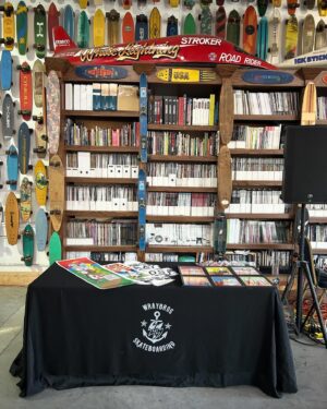 Jeremy Wray Instagram - Made it over to the Skateboarding Hall of Fame and Museum out here in Simi Valley! Getting a table of goodies set up right now. If you are in the area, roll through and say hello, buy a print or take a sticker 🤙🏼 @skateboardinghalloffame