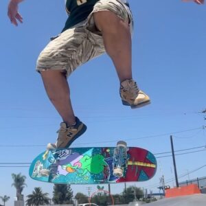 Jeremy Wray Instagram - @pat_channita testing out the new whip 🛹! Nobody does this trick better or more effortlessly 👌🏼! We got out to Covina to roll the new park this morning and that sun was already blazing 🥵! Good to get out and session the new spot though. Get to know the place a little better. We’ll have to go back with the crew and bring the GoPro along 🤙🏼! These new @kris_markovich x @jeremy_wray decks from the Umbrella Collection ☂️ have been steadily moving over at Wraybros.com (link in bio). Limited edition run of 100 made. Hand signed and numbered. P.S.Stix wood and hand screened at Screaming Squeegees here in Costa Mesa, California 😎