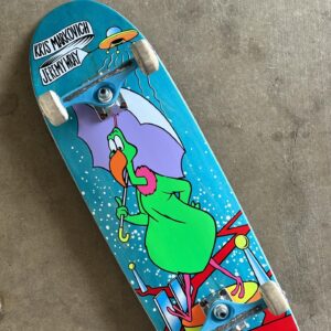Jeremy Wray Instagram - The new @kris_markovich x @jeremy_wray collab decks from the Umbrella Collection are starting to get out into the world now. I’m currently riding mine and it feels amazing 💪! Such a fun and functional ride 🤙🏼! It’s a Limited Edition of 100 decks and although they are selling fast and shipping even faster, there are still some up for grabs now at Wraybros.com or you can click on the direct link in my bio 🎯! Get yours today and enjoy your next session that much more 🛹! Or you can hang it to enjoy for years to come too. These things came out great 👌🏼! @psstix wood, hand screened by @screamingsqueegees 🙏🏼!