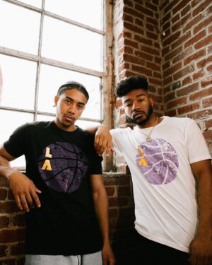Jerrold Smith II Instagram - From the westside, with love📍Me for @lakers x @lakersstore x @weareround21 🫶🏾 Dropping these here hoping to manifest a game 3 win at home tonight 🥲 and extremely grateful for an opportunity to put on for the home team. Available exclusively in the house that Kobe built!

#lakers #lakersnation #streetwear #streetwearfashion #kobe #lebron