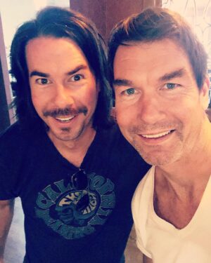 Jerry Trainor Instagram - If you felt a little earthquake today it’s because there was a massive world collision! #the2jerrys #worldscollide #twins
