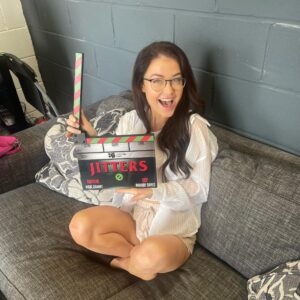 Jess Impiazzi Instagram - Back on set! My favourite place to be! 🎥 

This is looking super cool! @jitters_movie can’t wait to show you more 🎬 

@marc_zammit