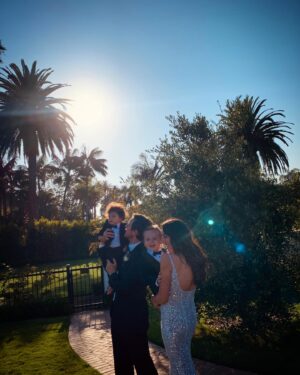 Jesse Carmichael Instagram - 7.17 💍💒👰🏻‍♀️🤵🐒🐒❤️♾➕1️⃣ @taralank ➕our boys ➕🌀🦄🔮🙌🎉🌈🦋(magic photo by melmo @melinda.marie.c)