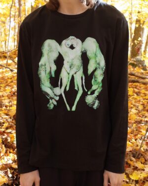 Jesse Kanda Instagram - Jesse Kanda ‘Polycephaly’ Black Longsleeve T First Edition of 300 available worldwide now http://wwwomb.jessekanda.com link in bio 💚🌷Thank you ありがとうございます🌷💚 From Labyrinth series