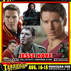Jesse Kove Instagram - Can’t wait, See you there! 👊🏻🐍🔥💥 
“ never show the opponent mercy “ #Comicon @terrificon_ct