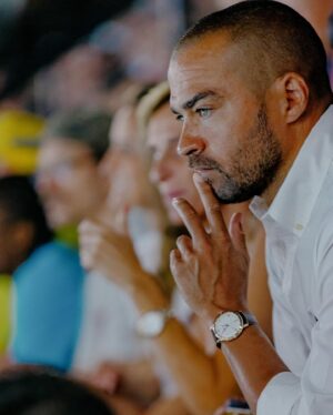 Jesse Williams Instagram - Olympics   ⏱️ @Omega   Paris   Pastries in my carry-on = Birfday of Champions 🎂 
(The knee feels good and I remain available for Olympic 3-on-3 Basketball 🏀)