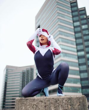 Jessenia Gallegos Instagram - HAPPY SPIDER MAN DAY 🕷️ FROM GWEN STACY 🤍🩷🖤

📸 @kennycano 

#gwenstacy #spidermanday #marvel #spidergwen #spiderverse #marvelcomics #cosplay #milesmorales #spidergwencosplay #gwenstacycosplay
