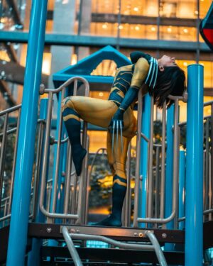 Jessenia Gallegos Instagram - Life is a mystery. Everyone must stand alone. I hear you call my name; and it feels like …. home 💛🖤 

WOLVERINE x NYC x @lit.visions 

#wolverine #cosplay #latinacosplayer #xmen #deadpoolwolverine #deadpool3 #marvelcomics #nyc #xmencosplay #marvel