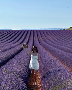 Jessie Fong Win-Lam Instagram - 今年終於可以7月嚟薰衣草田留倩影🤭

#lamlam✈️
#震懾眼球
#薰衣草
#lavender