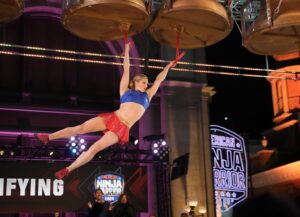 Jessie Graff Instagram - I’m so happy to be back! What is it about a sparkly sports bra and twirly skort that make me feel like a super hero?  Thank you @ninjawarrior for giving me a platform to fly!  If you haven’t seen this season yet, check it out on @peacock 
#americanninjawarrior
