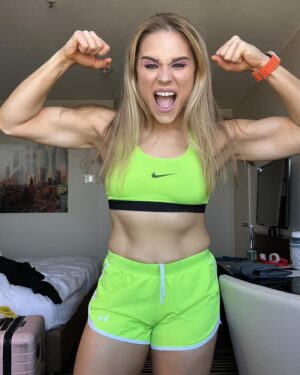 Jessika Evelyn Heiser Instagram - When you’re slowly becoming your ideal self. 

The best version of you.

Inside and out. 

It’s an incredible feeling. 

Night 4 headed into #BashinBerlin

See you tonight #WWEStuttgart! 🦓💪🏻