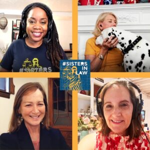 Jill Wine-Banks Instagram - You will have as much fun listening to #SistersInLaw tomorrow as we did recording it today,  but only I get #Brisbie kisses 💋. Trump latest, Hunter Biden Special Counsel appointed, and DeSantis and Ohio GOP try to take down democracy. We will work to save democracy! W