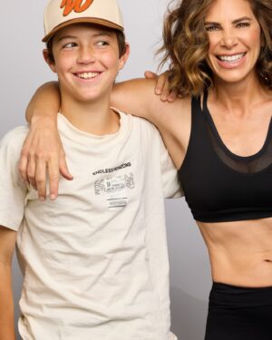 Jillian Michaels Instagram - @phoenixmichaelsrhoades is already 12.  Gotta get those hugs and kisses in where ya can moms 😂. Even if you have to steal em.