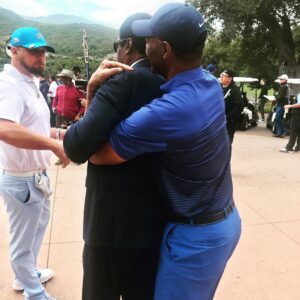 Jim Brown Instagram - Hanging with the fellas. Supporting my man @ericdickerson29 and the great work he does with @youngwarriorsla #NFL #brotherhood