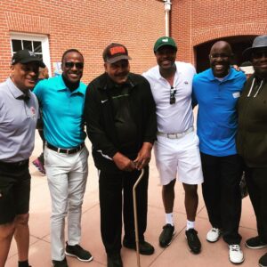 Jim Brown Instagram - Hanging with the fellas. Supporting my man @ericdickerson29 and the great work he does with @youngwarriorsla #NFL #brotherhood