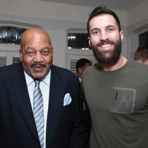 Jim Brown Instagram - Thank you to everyone who joined @mrs.moniquebrown and I for the 6th annual Legends of Football dinner, hosted by @hauteliving to benefit my @american32 program.
