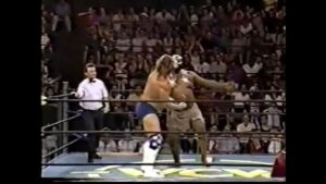 Jim Duggan Instagram - Chopping down big Kamala back in August 95!

Our rivalry from the Mid-South days continues in WCW with the late, great Kevin Sullivan getting involved.

#WWE #WWERaw #WCW