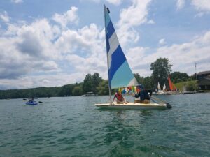 Jim Harbaugh Instagram - For the Great Outdoors, Who's got it better than the the Great State of Michigan? NoooBody! Smooth sailing with 1st mate Jack Hansen aboard!