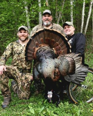 Jim Miller Instagram - Had a great week out in WI hunting turkey with @arthelinoutdoors and Michelle of @owntheseasontv. Almost got the double with Eric, but the 4 toms and bearded hen didn’t cooperate after teasing us for nearly 2 hrs. After killing my bird the next day we were able to head up to Lake Michigan to catch a few nice walleye with @epicguideservice. I also landed my 2nd Muskie ever, on smallmouth tackle no less. Came back with some fresh turkey, fish, and even a chunk of a family rhubarb plant. Oh yeah, and Neil Diamond showed up to karaoke. Again.