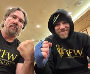 Jim Miller Instagram - FIGHT DAY
========
For all the legendary warriors competing at UFC 300, today is another stop along a road paved with a lifetime of hard work. 
Because it’s so easy to get caught up always looking ahead to the “next fight,” it’s my hope that they all have savored and enjoyed the process this week Vegas like @jimmiller_155 
As he prepares to step into the Octagon for a record-extending 44th time, I couldn’t be more honored to have been along for the ride. 
Here’s a quick photo dump of the “behind the scenes” you won’t see just watching the fights tonight. 
#jimmiller #ufc #ufc300 #tfw4life #trainingforwarriors