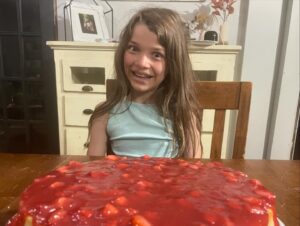 Jim Miller Instagram - Strawberry cheesecake. A little too much strawberry sauce for me, but I think at least one kid thought it was perfect. @angeljimswife