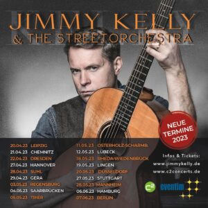 Jimmy Kelly Instagram - Bald geht es endlich los! 😉❤️‍🔥🥳🎻🪕🥁#jimmykellyandthestreetorchestra 
Wir können es kaum erwarten, wieder mit Euch ‚back on the street’ unterwegs zu sein! 
Wer Lust auf die Party seines Lebens hat und noch ein Ticket braucht, schaut einfach bei eventim.de vorbei, wir freuen uns auf jeden Einzelnen von Euch.🙌🏼😉
See you on tour! 🤗
#jimmykelly #thestreetorchestra #finallyontouragain #imgonnasinguntilidie #backonthestreet #busking #seeyouthere #thebestpartyintown