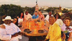 Jimmy Kimmel Instagram - The greatest tuna casserole EVER in Ibiza with our friends John & Vicki, Samuel & LaTanya, Earvin & Cookie and Cedric & Lorna! #MagicSummer