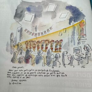 Joann Sfar Instagram - Chaque semaine dans Paris Match. Ce dessin me fait rire car je ne l'ai pas inventé. C'est au mot près un courrier de l'école.