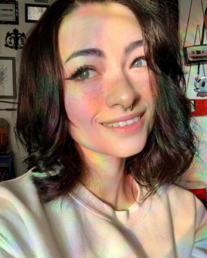 Jodelle Ferland Instagram - Hello! The world sucks right now so tell me something positive about your day today! Anything, even something small.
Things that made me happy today:
✨I got dressed and did my makeup just to feel cute in my apartment.
✨I’ve been making little videos of my favourite bits of the #MBMBAM podcast as I listen. Today I did one about pinecones.
✨It was sunny, so my room filled with rainbows (10/10 would recommend rainbow window film, there’s no filter on this photo!)
✨As I type this, my purring kitty is rubbing his face on my hand.
.
.
Sending love to anyone who still has to go to work, is unwell or is stuck in an uncomfortable home situation. Everyone else - please stay home for them.
Hope you’re all doing ok.
Love, jodelle🖤
.
.
EDIT: oh my god so many comments! Trying to get through them all, thank you everyone for the positive thoughts! 💕