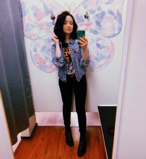Jodelle Ferland Instagram - @jqclothingltd gives you wings🦋🌈✨