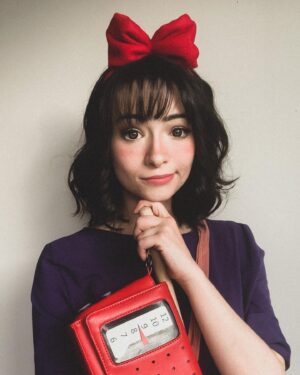 Jodelle Ferland Instagram - I’ve wanted to be Kiki since I first watched Kiki’s Delivery Service over a decade ago. Took me a while but here I am with my black cat named jiji, cosplaying one of my favourite characters! (Jiji was not in the mood for photos but I did get one tiktok out of him😂)
Thanks @genevievebue for being my tombo❤️
Swipe to the end for a close up of the beautiful @ttd_eye lenses✨they have such a pretty design, I love them! if you wanna get yourself some lenses you can use my discount code “jodellemicah” (:
.
I’ll post more Kiki on @jodellecosplays💕
.
.
#kikisdeliveryservice #kikicosplay #jiji #jijicat #blackcatsofinstagram #studioghibli #ghibli #ghiblicosplay #cosplay #cosplaygirl #cosplayersofinstagram #animecosplay #ttdeye